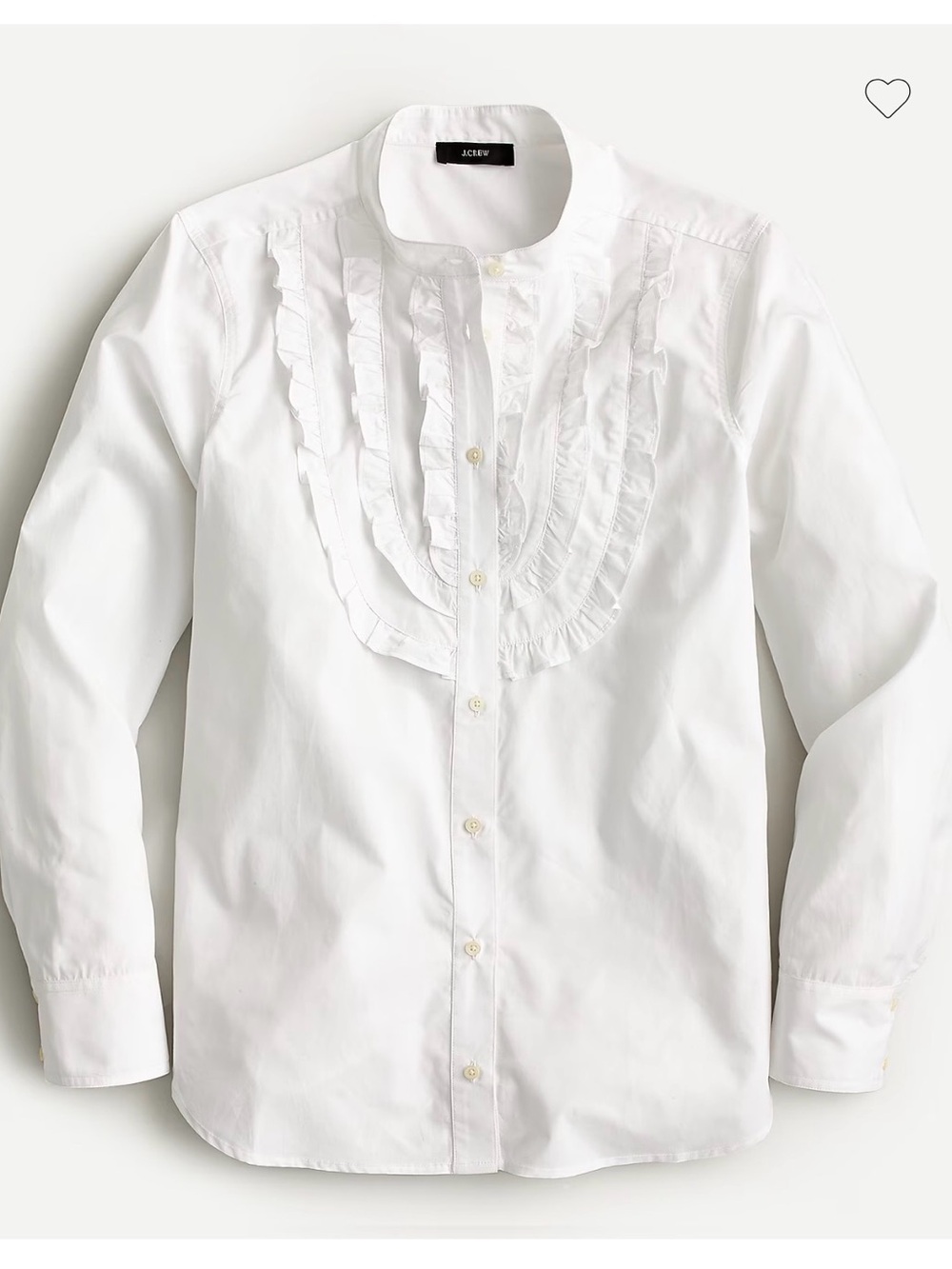J. Crew Button-Down Ruffled Blouse - Picture 2 of 7
